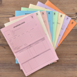 Dossier individuel du personnel lot de 8 sous chemises