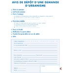 Avis de dépot durbanisme pour mairie