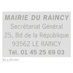 tampon personnalisé COLOP PLAQUE RECT NOIRE 4