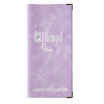 Etui de livret de famille VELOURS LILAS pour mairie