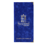 Etui de livret de famille VELOURS BLEU pour mairie