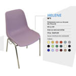 Chaise HELENE pour salle polyvalente
