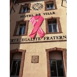Ruban de façade Octobre Rose pas cher mairie
