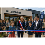 Ruban tricolore inauguration 10 m bleu blanc rouge cérémonie officielle