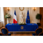 tapis pour mairie bleu