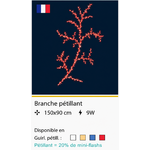 Décor poteau lumineux BRANCHE pétillant