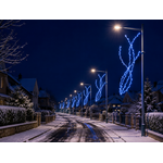 DECOR POTEAU BRANCHE PETILLANT NEIGE bleu