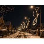 DECOR POTEAU BRANCHE PETILLANT NEIGE blanc chaud