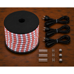 Cordon led rouge pétillant avec 3 kits dalimentation