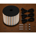 Cordon led blanc chaud pétillant avec 3 kits dalimentation