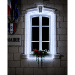 Cordon led blanc pur avec 3 kits d'alimentation