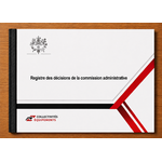 Registre des décisions de la commission administrative