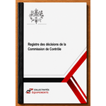 Registre des décisions de la Commission de Contrôle