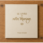 Le livre de notre mariage velours ivoire mairie