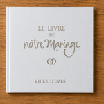 Le livre de notre mariage couverture pélicullée mairie
