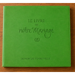 Le livre de notre mariage etui simili cuir menthe