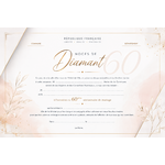 diplome noces de diamant 60 mairie