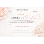 diplome noces de perles 30 mairie