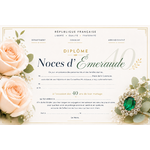 diplome noces démeraude 40 mairie