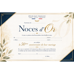 diplome de noce dOr