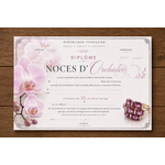 diplome noces d'orchidée 55