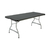 Table noire pliante rectangle polyéthylène - Longueur 183 cm