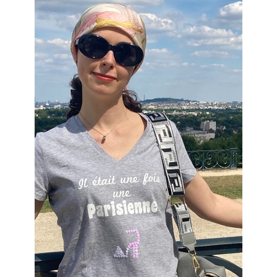 t-shirt femme gris clair