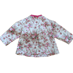 corsage bébé coton imprimé fleurs roses Loulou