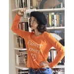 t-shirt manches longues orange