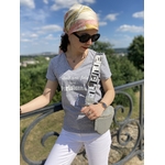 t-shirt femme gris clair
