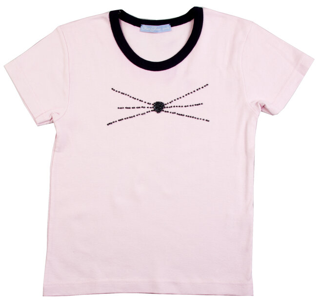 T-shirt Fille KIABI Motif Chaton - Taille 8 Ans, Orange, Manches Longues, Occasion Très Bon état