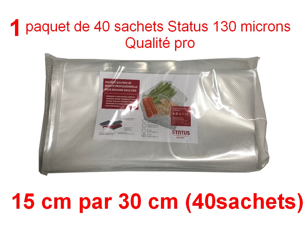 1 paquet 40 sachets status 15cm-30cm