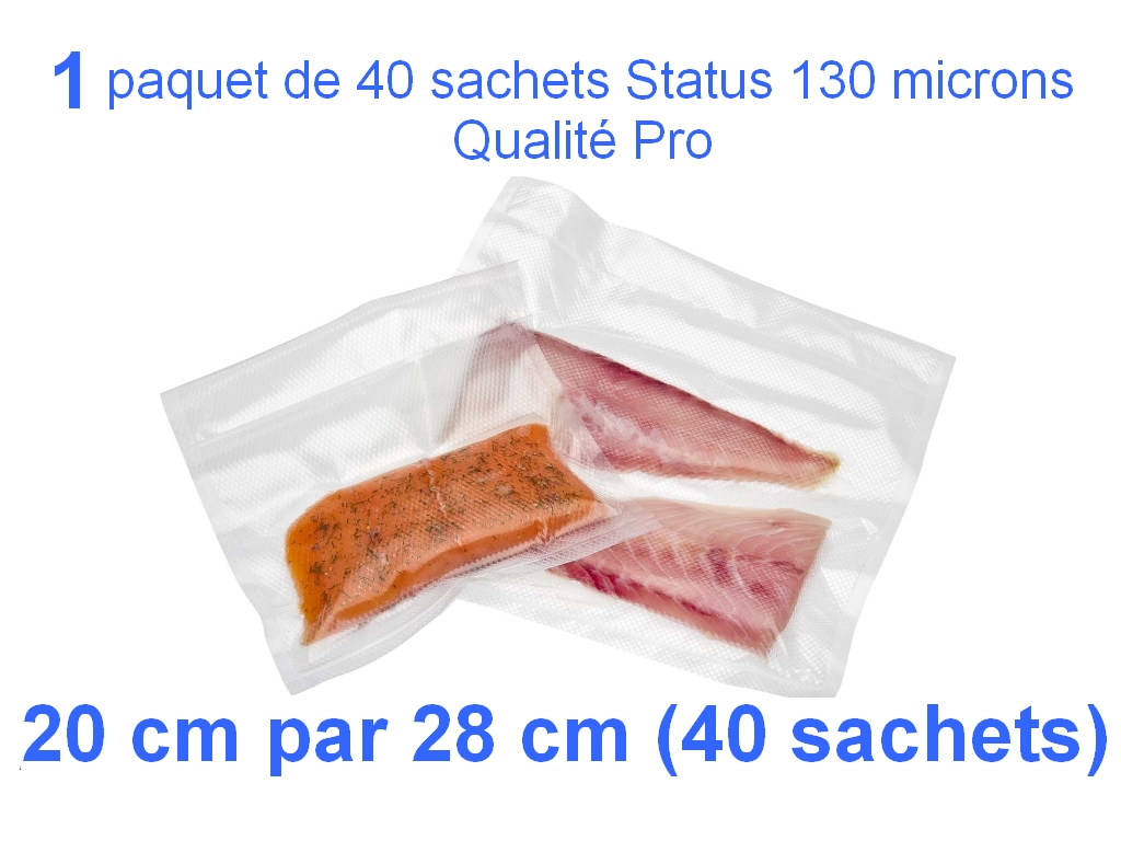 1 paquet 40 sachets status 20cm-28cm
