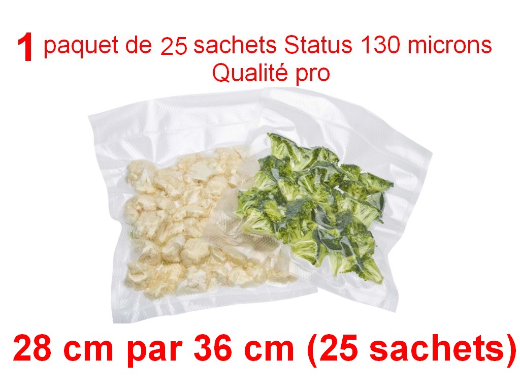 1 paquet 25 sachets status 28cm-36cm