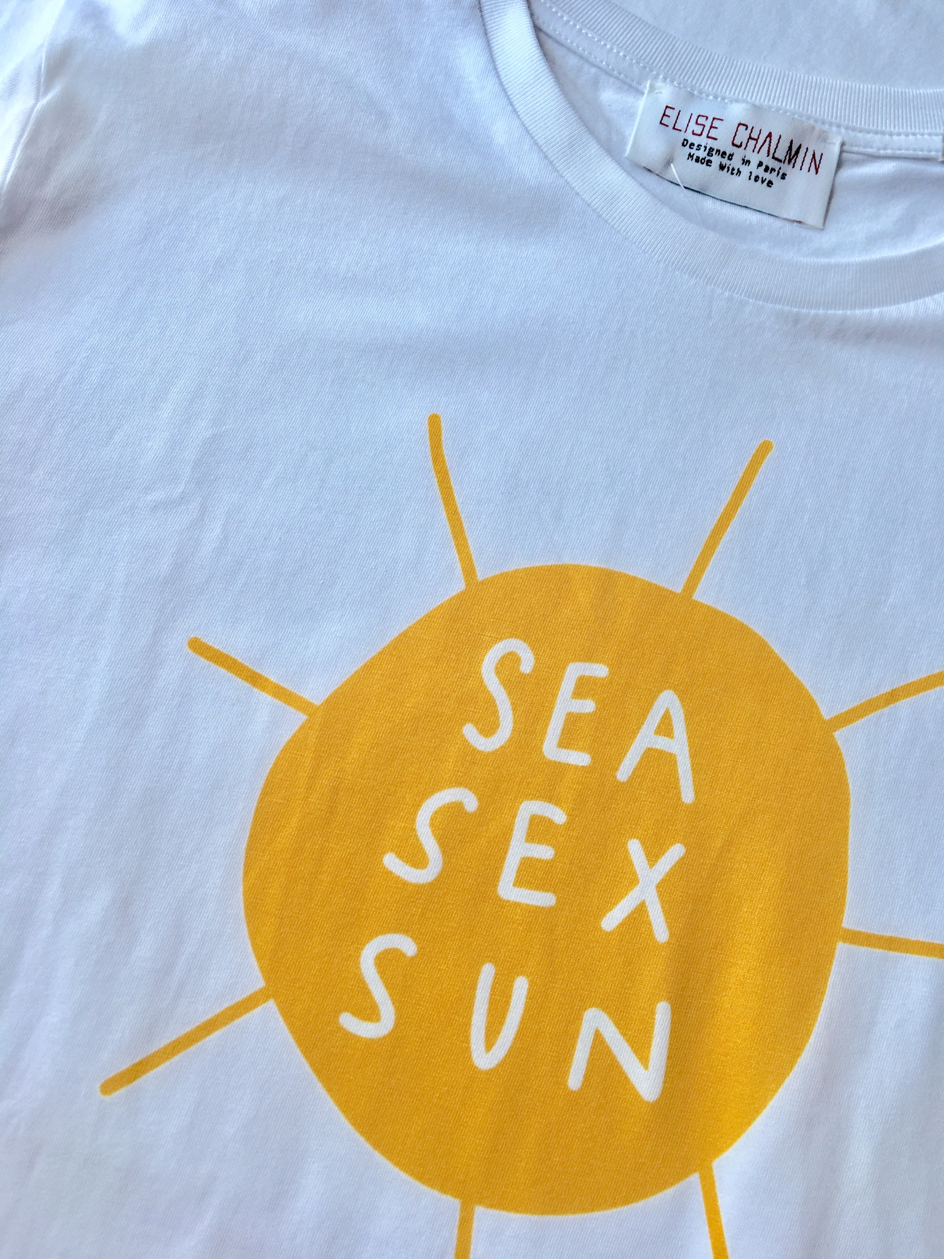 T shirt sea sex and sun elise chalmin