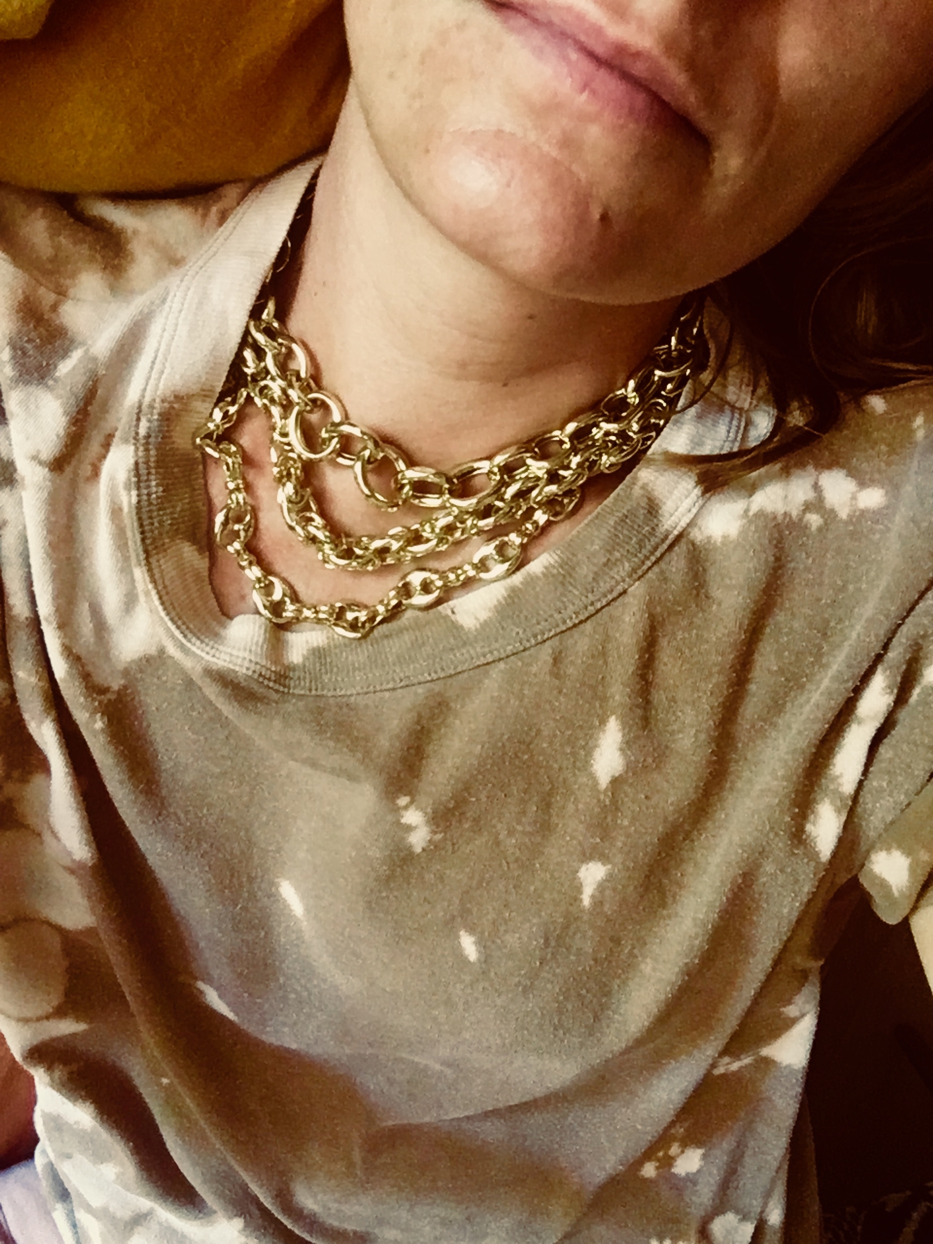 collier doré anna porté