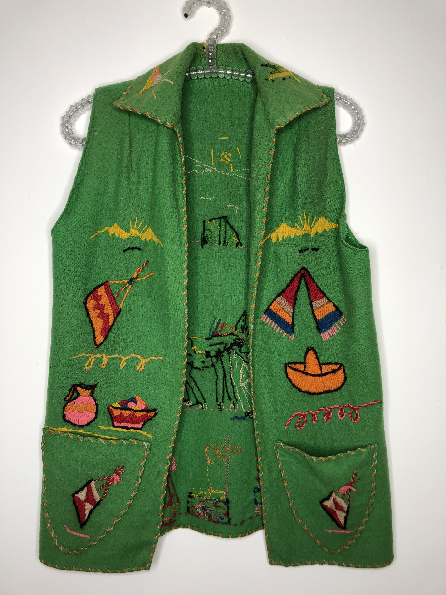 gilet mexicain brodé