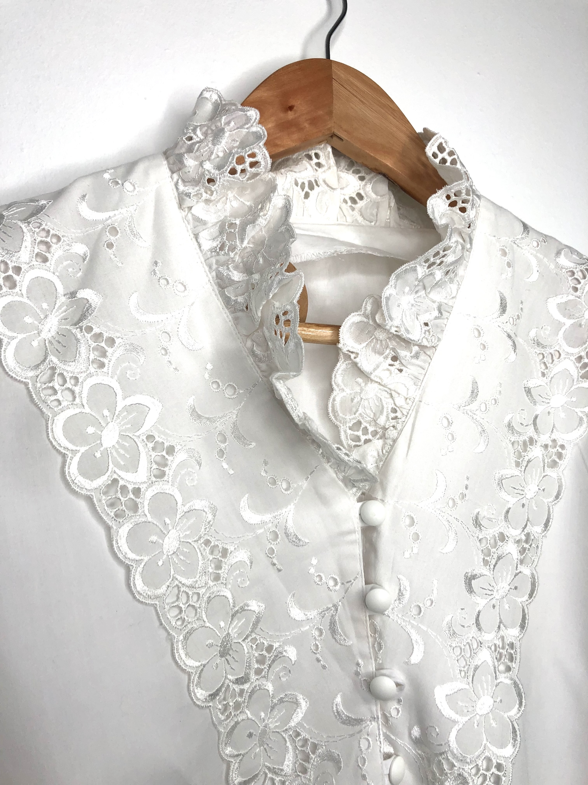 blouse romantique vintage col