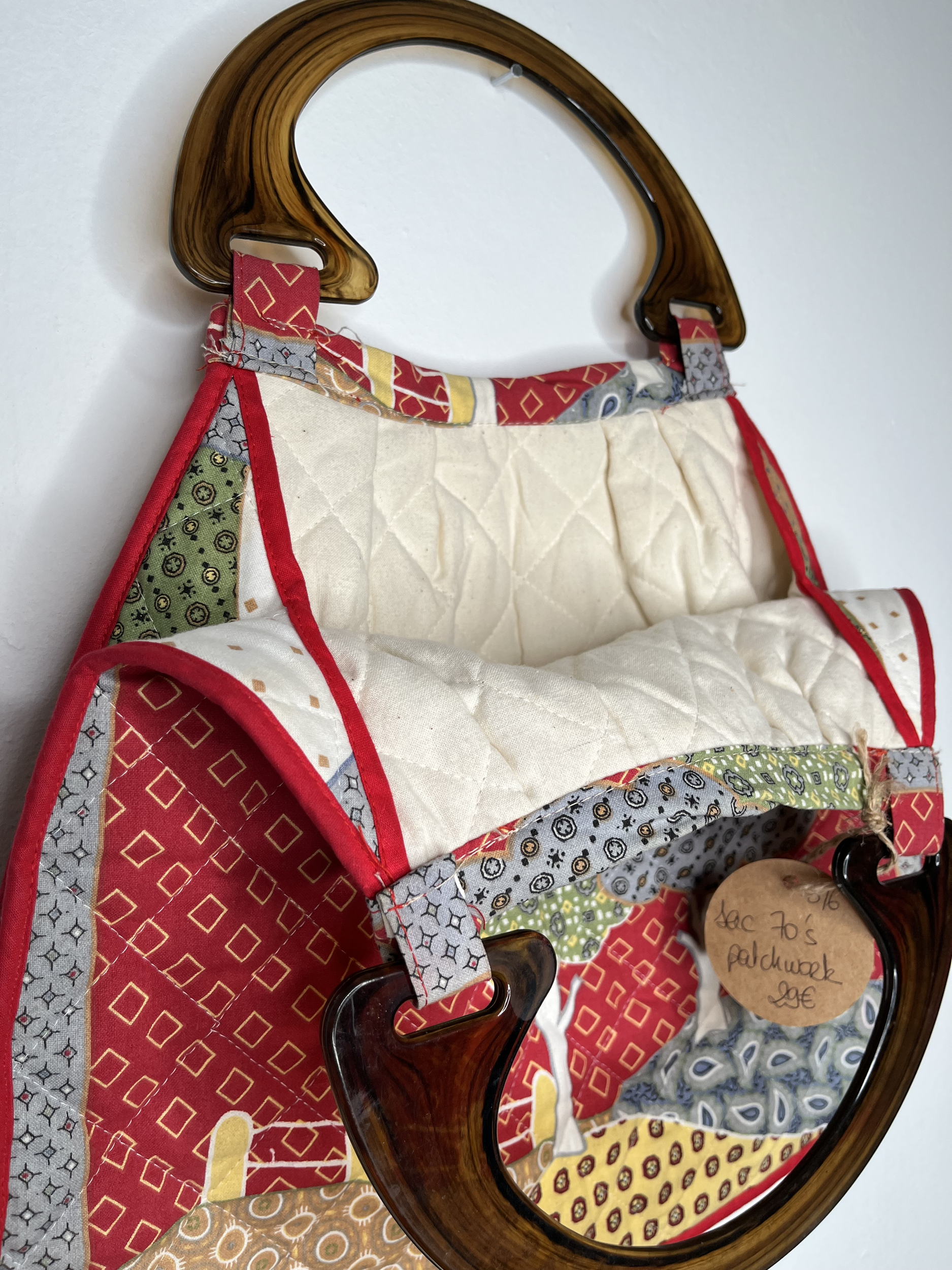 sac tissu patchwork vintage détail intérieur bis