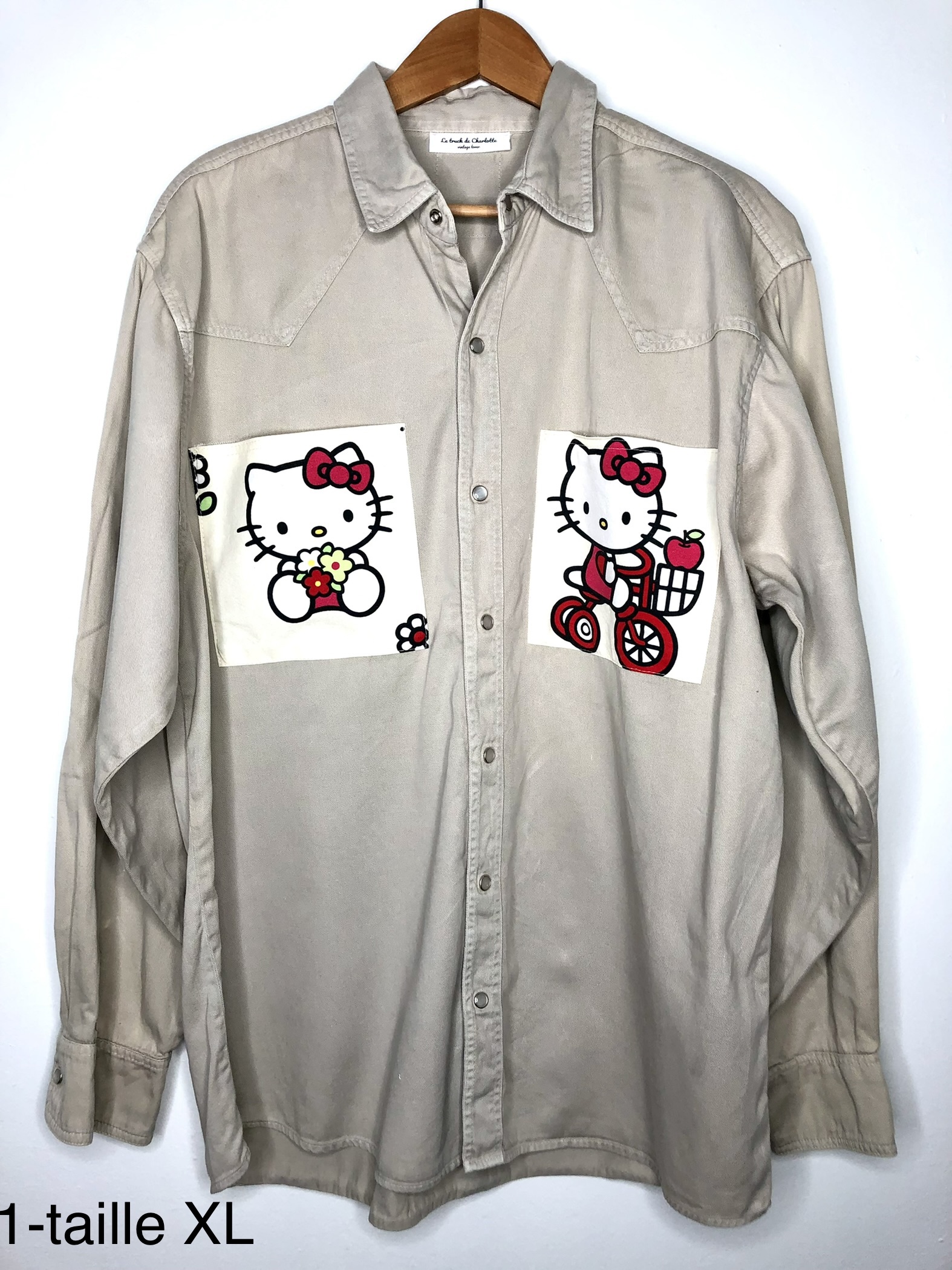 chemise toile beige Kitty 1