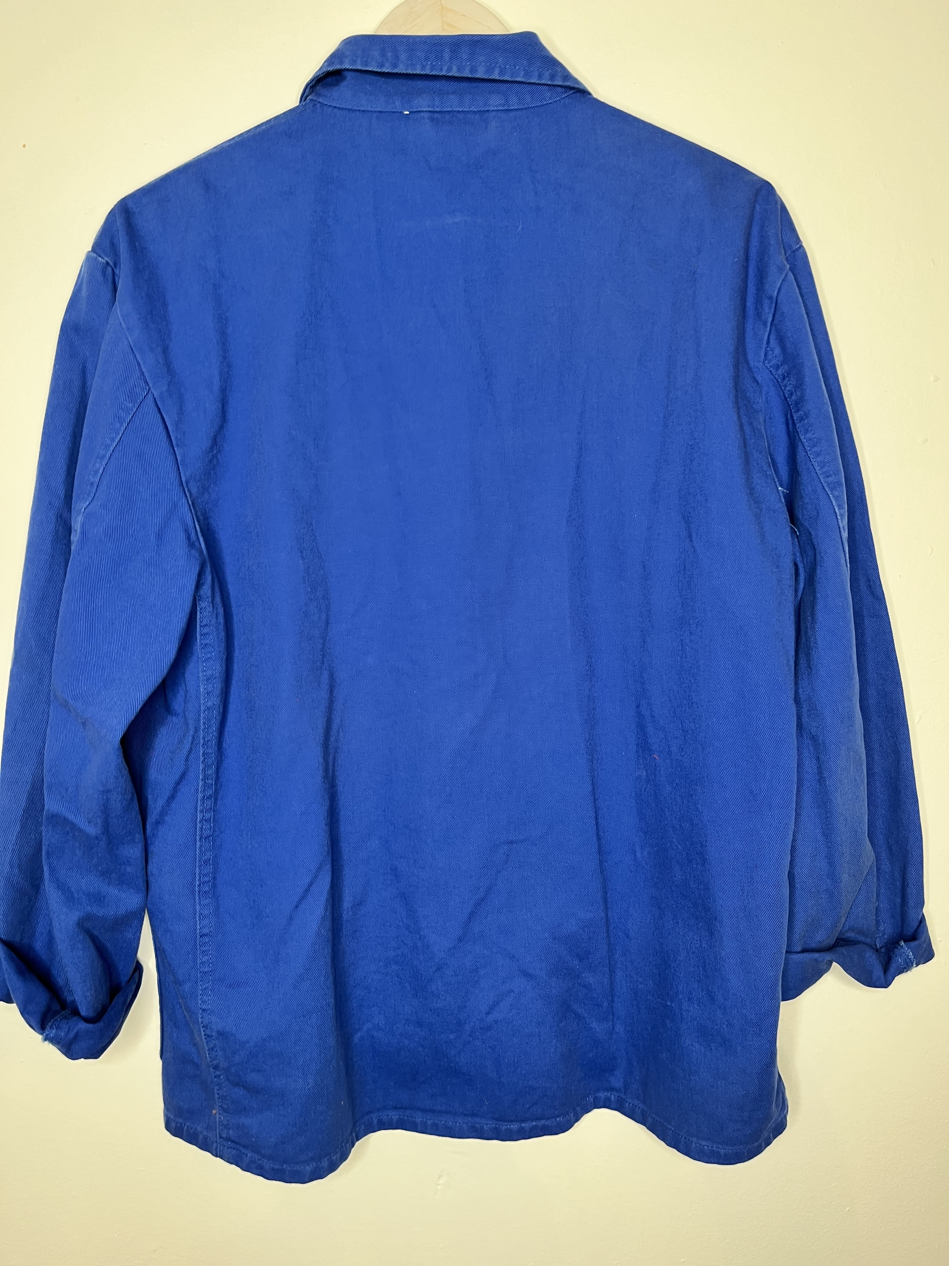 veste bleu de travail vintage mio amore dos