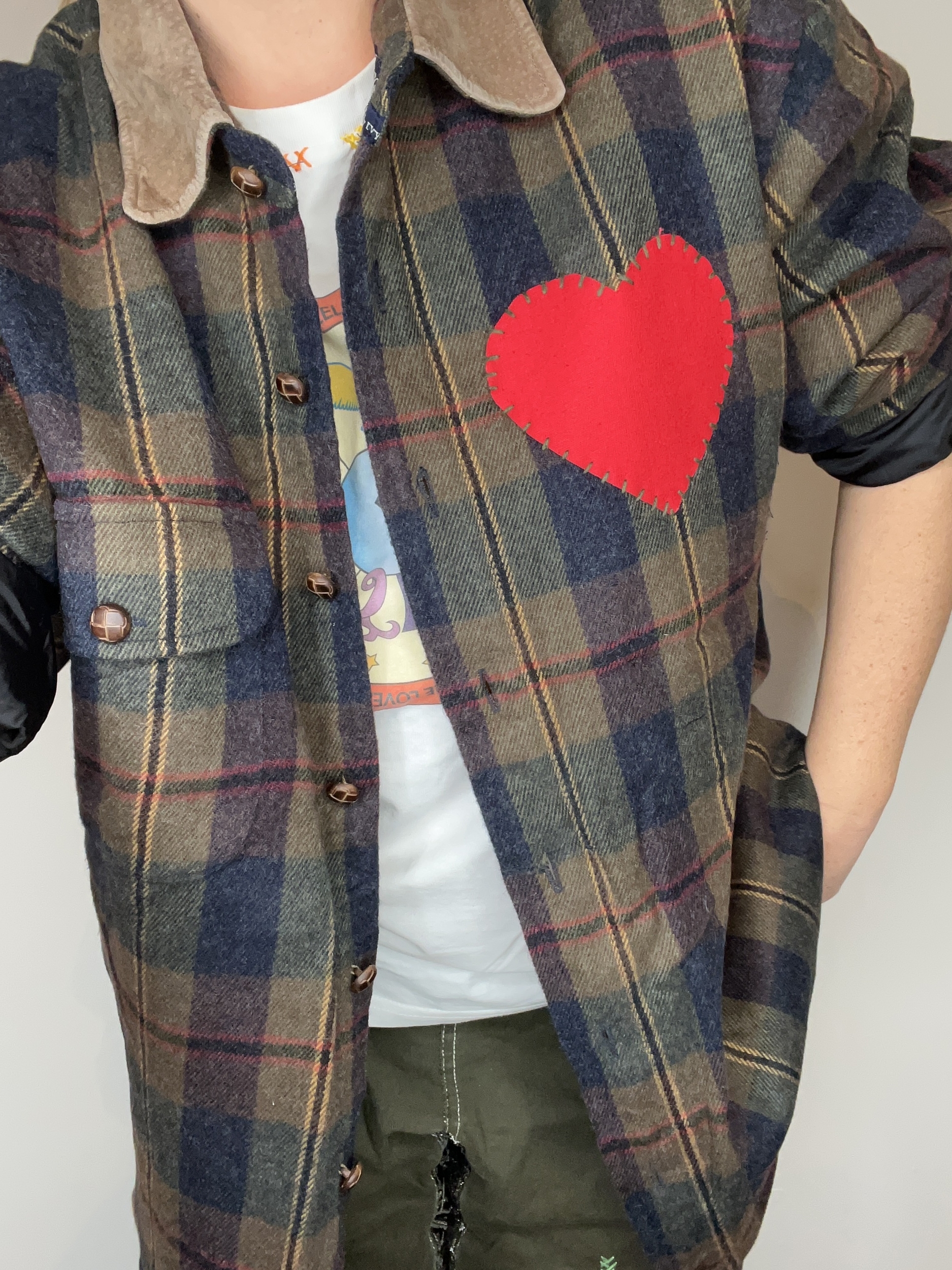 chemise 1 coeur porté