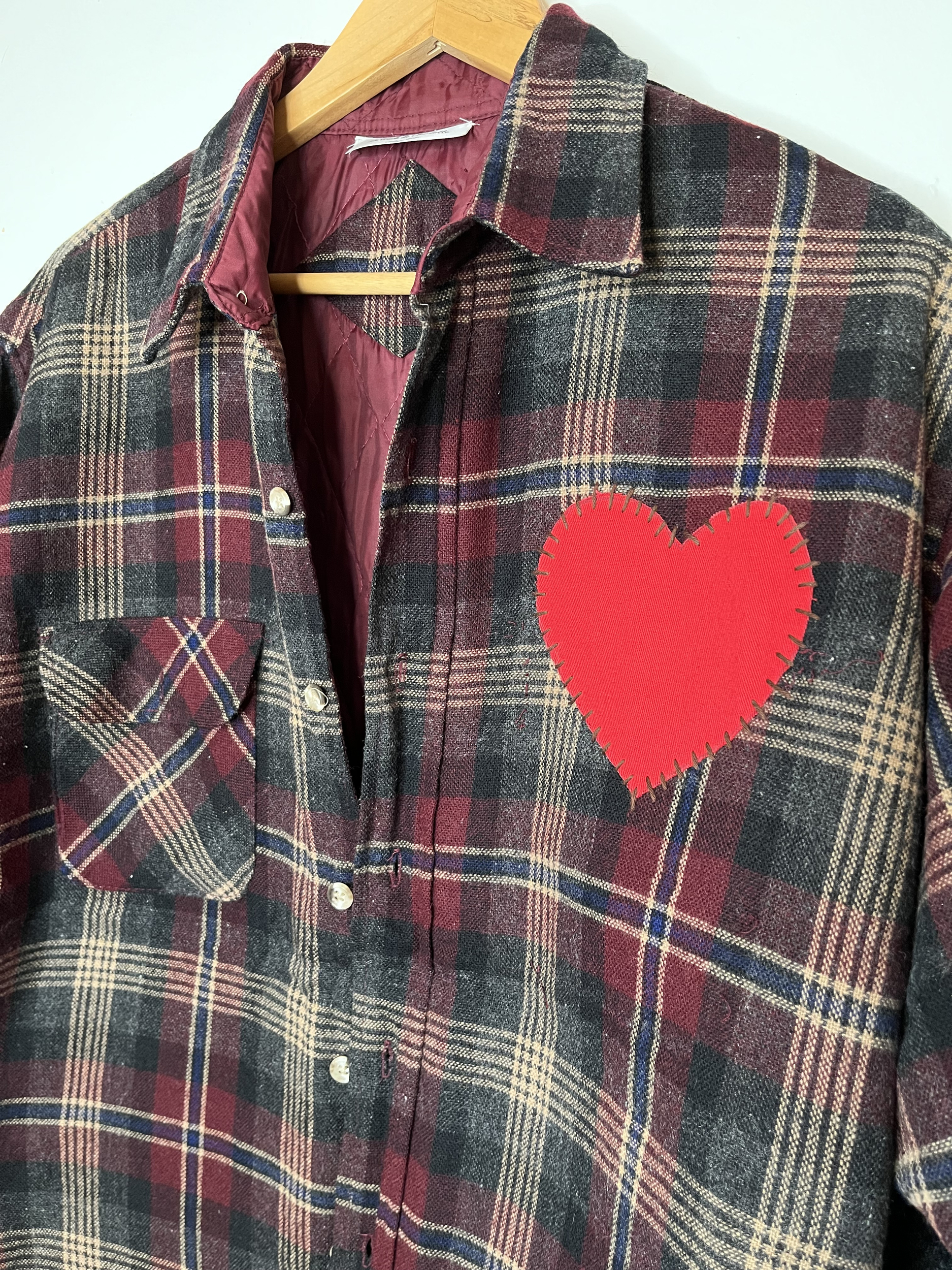 chemise 5 coeur détail