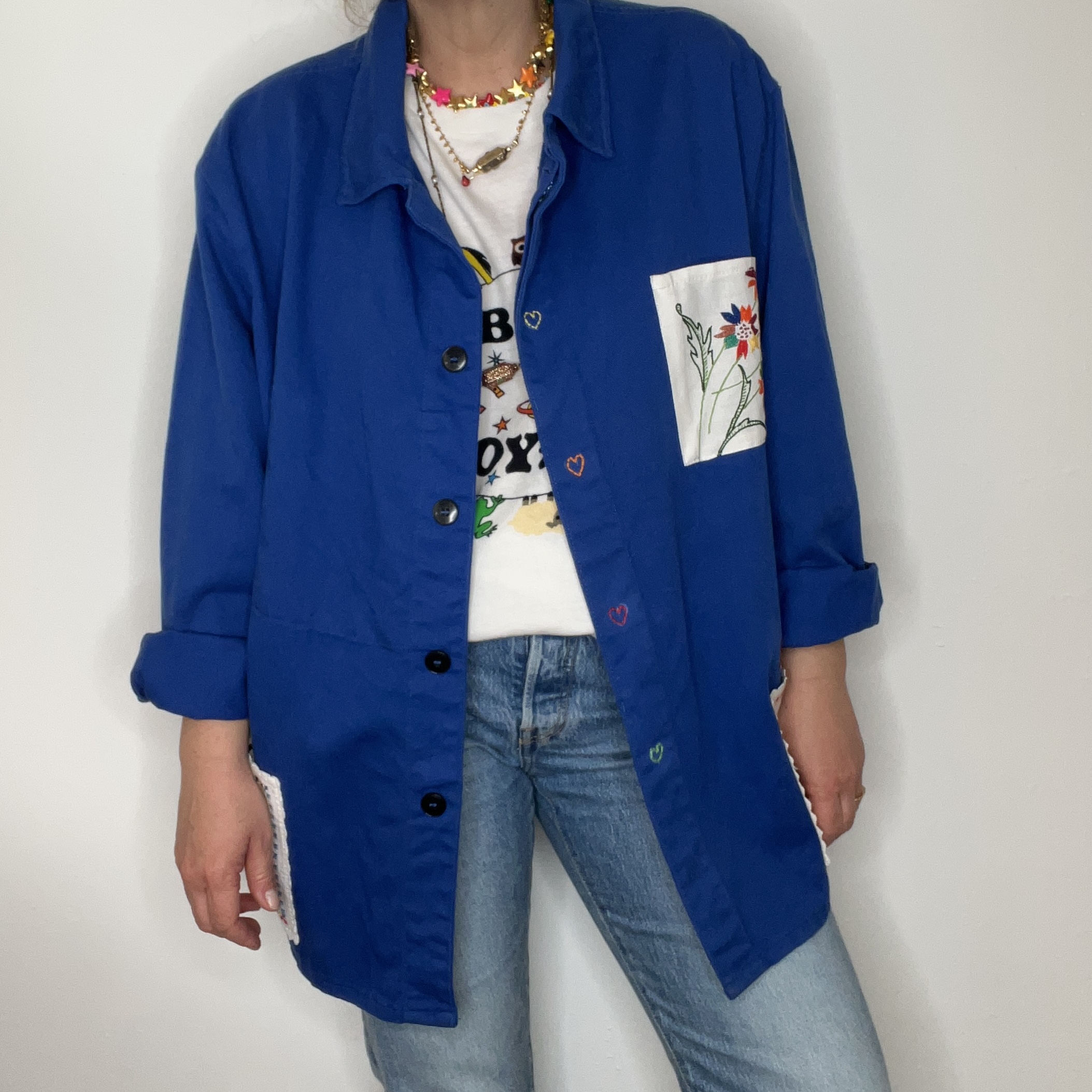 veste bleu de travail vintage love me tender 6