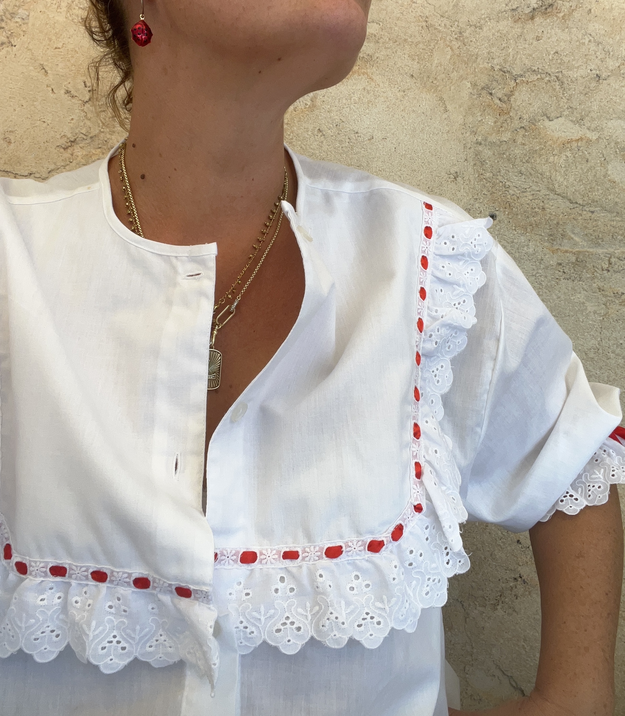 BLOUSE VINTAGE DENTELLE 5