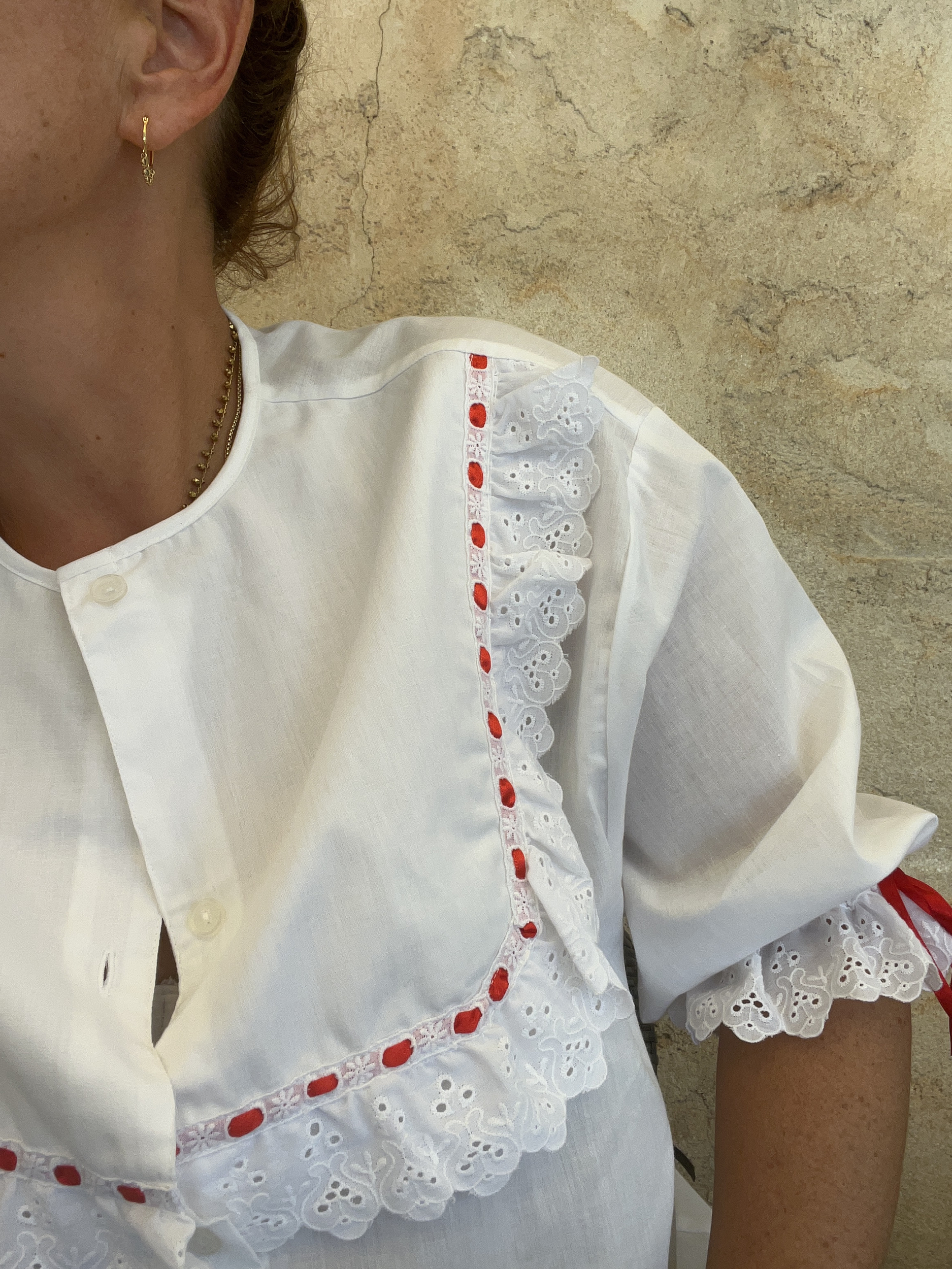 BLOUSE VINTAGE DENTELLE 7