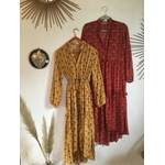 Robe isabel kilibbi bohème rouge et jaune