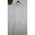 robe blanche vintage bohème