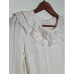 robe blanche vintage col