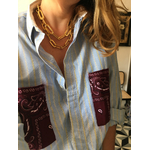 CHEMISE BANDANA BORDEAUX PORTEE